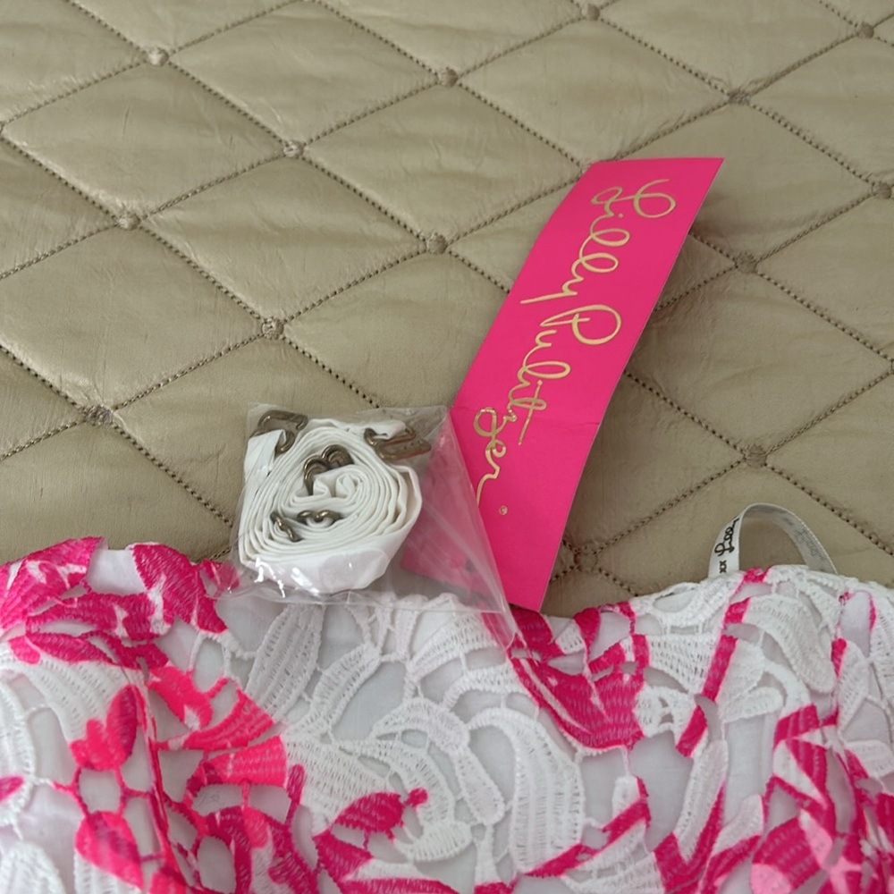 Lilly Pultizer Sienna Strapless Dress 00 - Picture 4 of 5